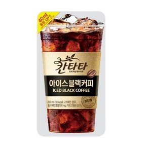 칸타타 아이스 블랙 230ml 파우치 50개[K], 50개