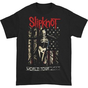 ROCKPANDA Slipknot U.S. Flag 2015 World Tour 반팔티