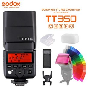 Godox 미니 스피드라이트 카메라 플래시 TTL HSS 캐논 니콘 소니 후지 올림푸스 펜탁스 TT350C TT350N TT350S TT350F TT350O