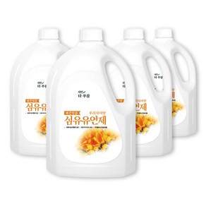 더푸룸 비건 아토피인증 실내건조 섬유유연제 후리지아향, 2.5L, 4개