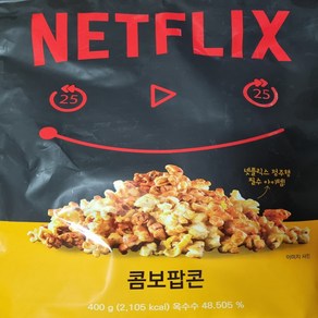 콤보팝콘 넷플릭스 대용량 팝콘 카라멜맛 콤보 영화관팝콘, 400g, 1개