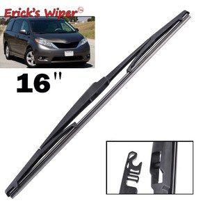 Eick s 와이퍼 후면 Toyota Sienna XL30 2010 2020 뒷문 창문 자동차 레인 16 인치