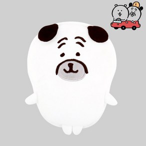 담곰이 인형 전신 파우치 귀여운 애착 농담곰 곰인형 - 퍼그 16cm, 1개, 화이트