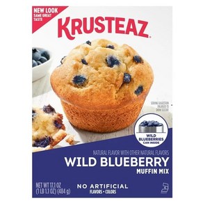 크루스티즈 와일드 블루베리 머핀 믹스 1개x484g/Kusteaz Wild Bluebey Muffin Mix, 1개