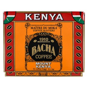 BACHA COFFEE 마운트 케냐 커피 기프트박스, 12개입, 1개