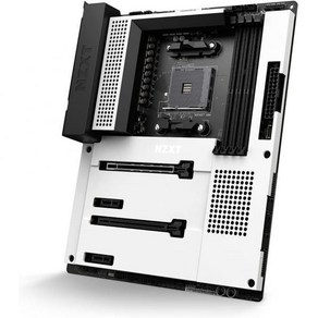 NZXT N7 B550 N7-B55XT-W1 AMD 칩셋 (AMD 소켓 AM4 라이젠 CPU 지원) ATX 게이밍 마더보드 통합 후면 I/O 실드 WiFi 6 연결 흰색, 화이트_칩셋, 1개