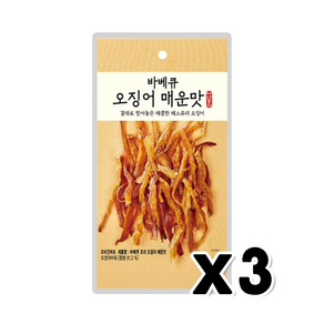 썬푸드 바베큐 오징어 매운맛 안주간식 30g x 3개