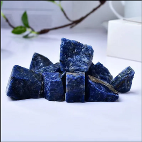 천연 크리스탈 거친 청금석 석영 원석 치유 명상 미네랄, 01 1-6pcs