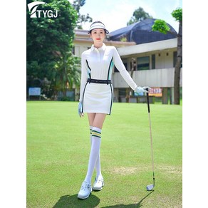 골프 스커트 여성용 안티 워킹 반바지 스커트 GOLF 한국어 버전 콘트라스트 슬림 슬림 A-라인 스커트 스커트