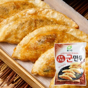 바삭한 만두피 만두 철판 군만두 1.3kg 3봉, 3개