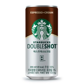 스타벅스 더블샷 에스프레소크림, 36개, 200ml