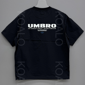 [국내백화점판] UMBRO 엄브로 25신상 클래식 반팔 피스테 봄 여름 간절기 셋업(블랙)