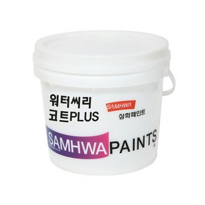 삼화페인트 외벽 수용성 발수페인트 워터씨리코트 플러스, 1개, 4L, 투명