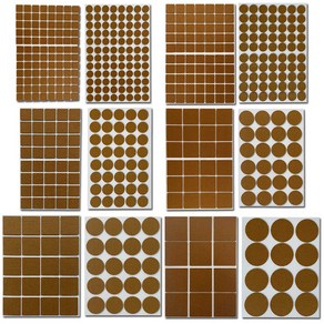 리폼플러스 부직포 긁힘방지패드 원형 사각 바닥보호패드 의자발패드 미끄럼방지