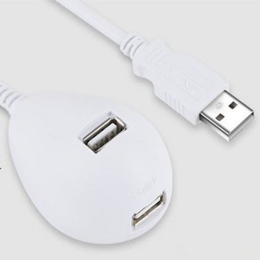 연장 케이블 USB2.0 스탠드 USB연장선 화이트 3m, 본상품선택, 1개