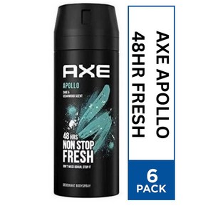 AXE 액스 바디 스프레이 데오도란트 모음 옵션 상품150ML X 6팩, 아폴로, 6개, 150ml