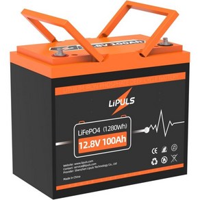 12.8V 100Ah LiFePO4 리튬 딥 사이클 배터리 그룹 24 사이즈 100A BMS 내장 Max.1280Wh 인산철 수명 RV 태양열 패널 트롤링 모터, 12V 100Ah