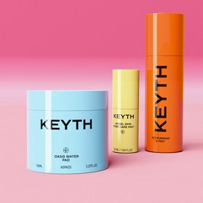 [선물용 쇼핑백 증정] KEYTH 키스 스킨케어 구성 (미스트150ml + 50ml + 패드), 쿨링, 1개