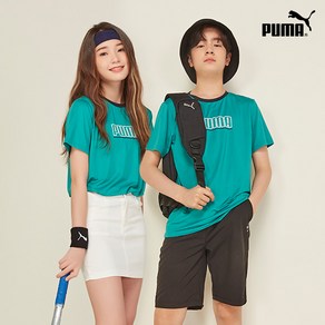 [PUMA] 푸마키즈 주니어 데일리 반팔티셔츠 그린