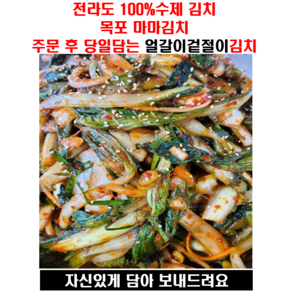 전라도 수제김치 얼갈이겉절이 1kg 2kg 3kg, 1개