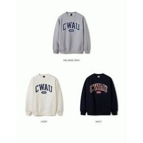 후아유 WHOAU 공용 로고 맨투맨 CWAU Logo Sweatshirt WHMWE4901USG