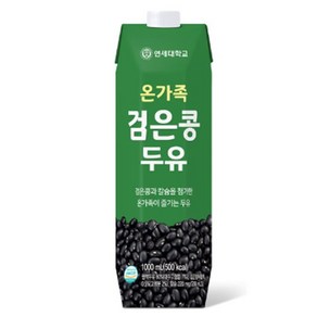 연세두유 온가족 검은콩두유, 1L, 12개