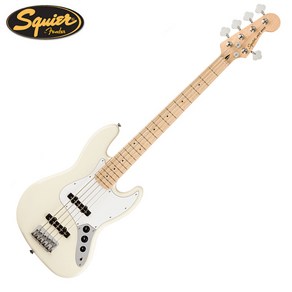 Squie - Affinity Jazz Bass V / 스콰이어 5현 베이스 (Olympic White / Maple), *, *, *, 1개