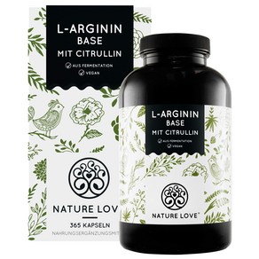 [독일직구] NATURE LOVE 시트룰린 함유 L- 아르기닌 365정, 2kg, 1개