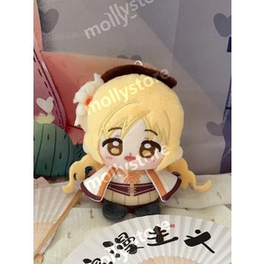 마법소녀 마도카 마기카 솜인형 누이 10cm 볼체인 키링 사쿠라 호무라 사야카 마미, 12CM, 토모에 마미, 1개