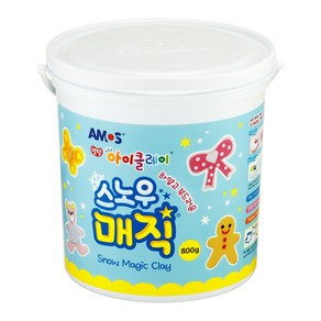 아모스 탱탱 아이클레이 스노우매직 벌크, 혼합색상, 800g, 1개