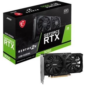 MSI 지포스 RTX 3050 벤투스 2X OC D6 6GB, MSI RTX 3050 벤투스 2X 6GB