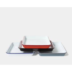 FALCON ENAMELWARE 팔콘 에나멜웨어 법랑 서빙 트레이 길이 28cm 너비 22cm 깊이 3.5cm