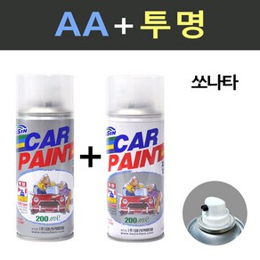 일신 현대 쏘나타 AA 블랙다이아몬드 스프레이 + 투명마감용 스프레이 200ml, 1개