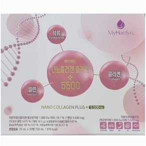 (1+1) Nano Collagen plus 나노 콜라겐 플러스 5 500mg 25ml 30병+사은품, 750ml, 2박스