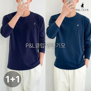 [1+1] P&L클럽 피치기모 남성 편한 데일리 티셔츠