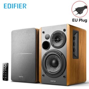 블루투스스피커 Edifie R1280DB 전원 책장 RCA AUX 광학 동축 입력 리모컨 20 42W RMS PC, 1) BownEU Plug, 없음