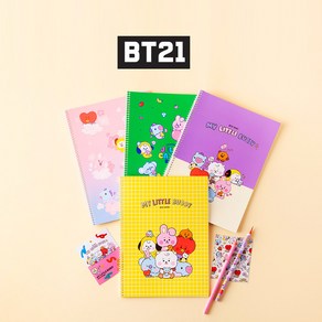 BT21노트 스프링노트 과목노트 마이리틀버디 노트, 1권(랜덤)