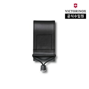 [빅토리녹스 공식] 맥가이버 캠핑 멀티툴 스위스 아미 나이프 칼 전용 가죽 벨트 파우치 블랙 4.0481.3