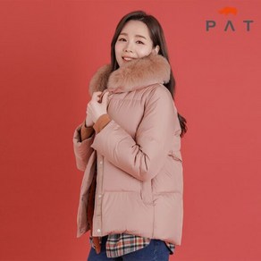 [PAT 여성] 폭스퍼 카라 숏 덕다운 점퍼_1H82003