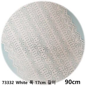 dklace 스판레이스모음 / 레이스 8-73332 폭 17cm 자가드, 1개, White_1