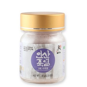 인산죽염 인산죽염(주) 인산 9회자죽염 분말, 60g, 1개