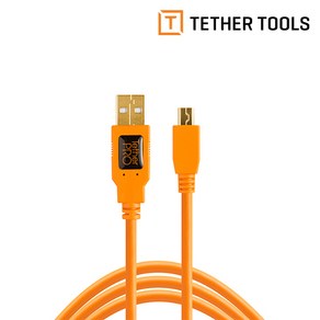 테더툴스 [정품] TethePo USB 2.0 A Male to Mini-B 5 Pin-15Ft (4.6m) Gold Plated / 카메라케이블 촬영보조-기타, 1개