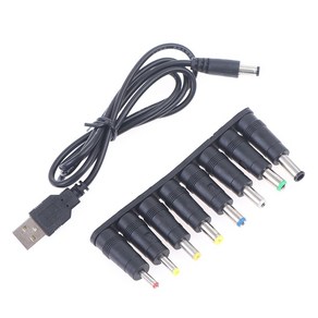 플러그 노트북 전원 어댑터 충전 코드 허브 분배기 DC 공급 USB to 잭 커넥터, [03] 1 SET, 1개