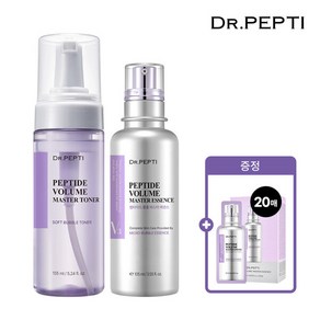 닥터펩티 펩타이드 볼륨 마스터 토너 155ml +마스터 에센스 105ml +증정20매