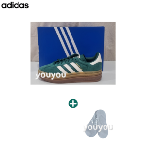 [Vic] ADIDAS 아디다스 여성용 가젤 볼드 컬리지에이트 그린 + 국산 페이크삭스 1P