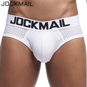 JOCKMAIL 남자 낮은 허리 팬티 속옷 빠른 건조 메쉬 통기성 속옷 U 파우치 망 팬티 1PCS