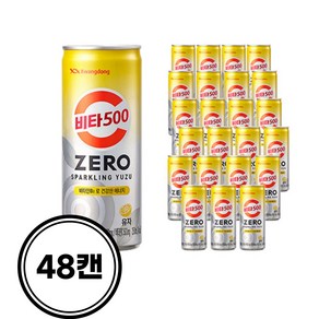 비타500 ZERO 스파클링 유자, 250ml, 48개