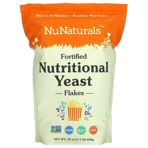 NuNaturals 써포트 영양 효모 플레이크 680g(24oz)