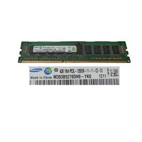 ram 컴퓨터 램 메모리 samsung 호환 DDR3 4GB 서버 메모리 1333MHz 1Rx4 ECC REG PC3L10600R Register DIMM