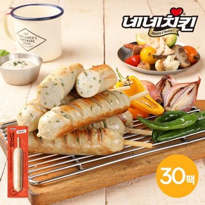 [네네치킨] 네꼬닭 부드러운 닭가슴살 소시지 매콤한맛 70g 30팩, 30개